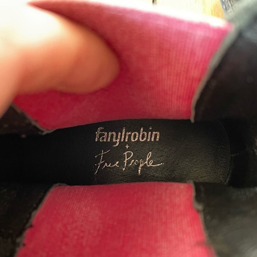 Free People x Farylrobin Mountain Peak Leather Chelsea Boot Janice Black 7 - Picture 10 of 11
